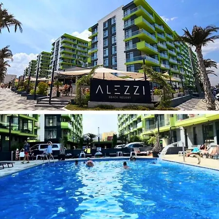 Mamaia Nord Promenada Pool & 20m De Plaja Lägenhet